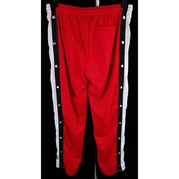 VTNMTS Vetements Tearaway Snap Jersey Track Pants Size M Mens Red - Picture 8 of 16
